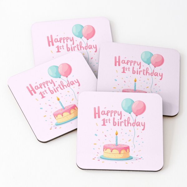 Item preview, Pastel Happy 1st Birthday designed and sold by Itsheartshop.