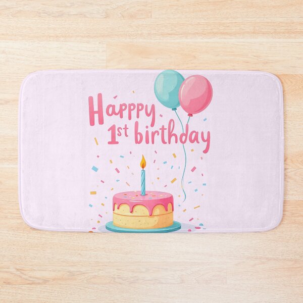 Item preview, Pastel Happy 1st Birthday designed and sold by Itsheartshop.