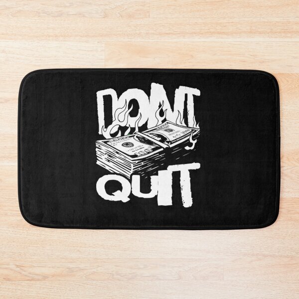 Item preview, "Don't Quit" – Motivational and Inspirational Typography Design for Positivity and Success designed and sold by Colorful-Garden.