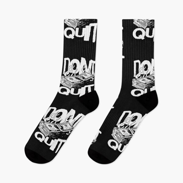 Item preview, "Don't Quit" – Motivational and Inspirational Typography Design for Positivity and Success designed and sold by Colorful-Garden.