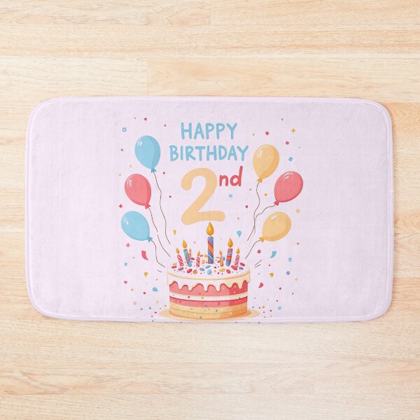 Item preview, Pastel Happy 2nd Birthday designed and sold by Itsheartshop.