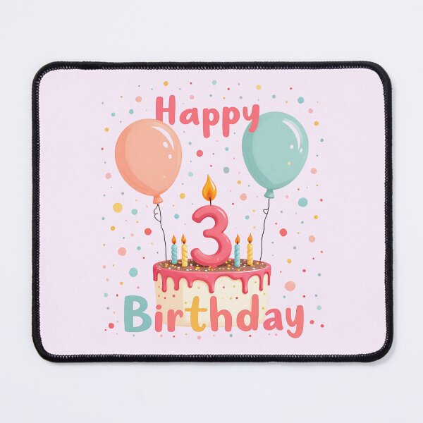 Item preview, Cute Happy 3rd Birthday designed and sold by Itsheartshop.
