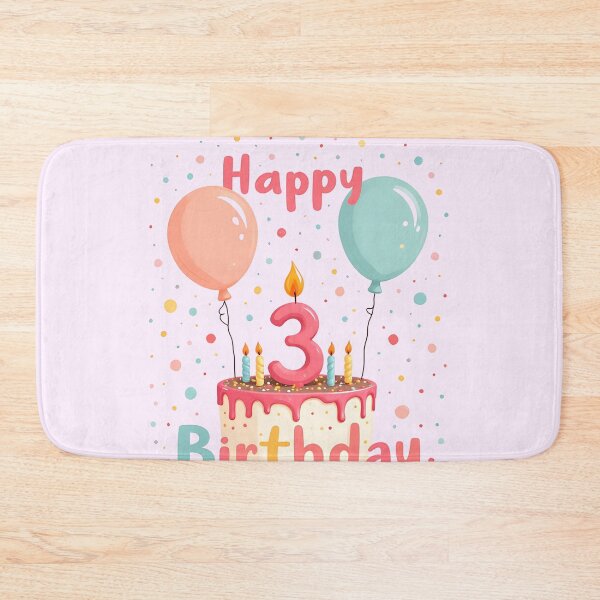 Item preview, Cute Happy 3rd Birthday designed and sold by Itsheartshop.