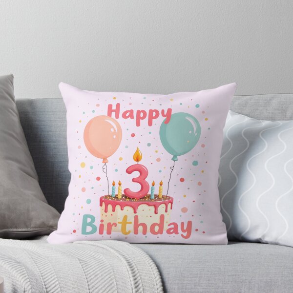 Item preview, Cute Happy 3rd Birthday designed and sold by Itsheartshop.