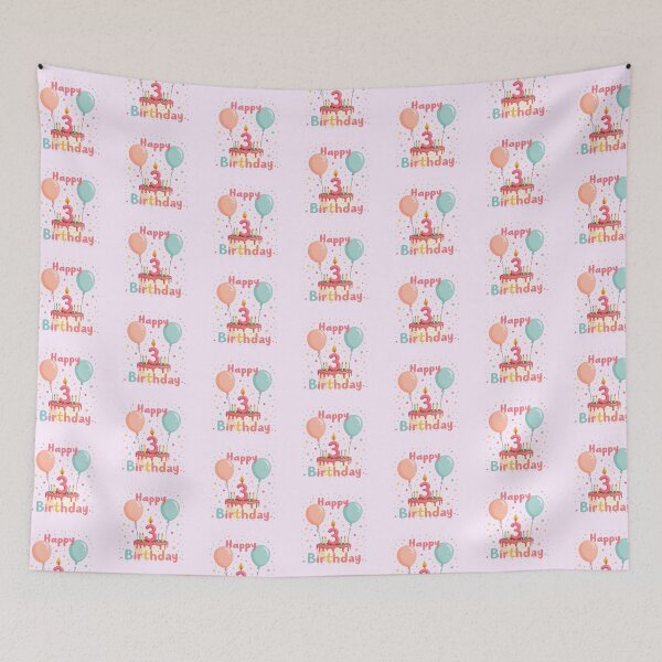 Item preview, Cute Happy 3rd Birthday designed and sold by Itsheartshop.