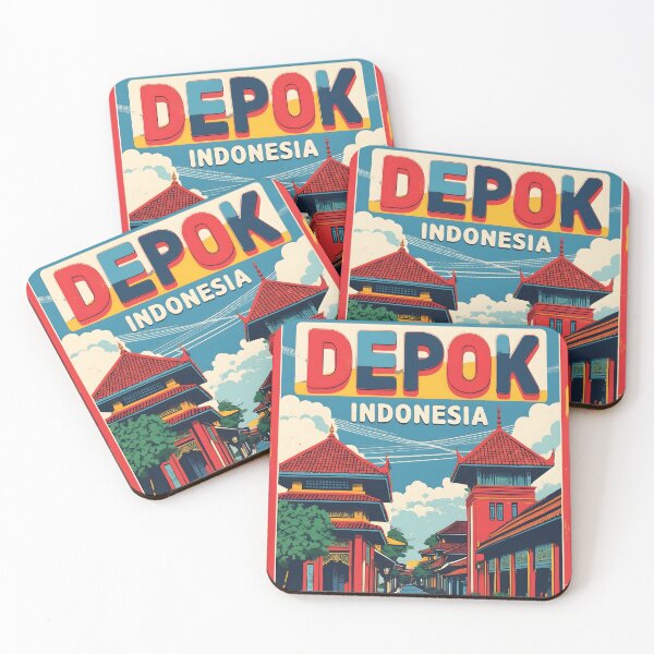 Item preview, Depok Indonesia Vintage Travel Tourism designed and sold by TravelersGems.