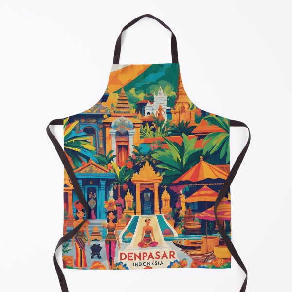 Item preview, Denpasar Indonesia Vintage Travel Tourism designed and sold by TravelersGems.