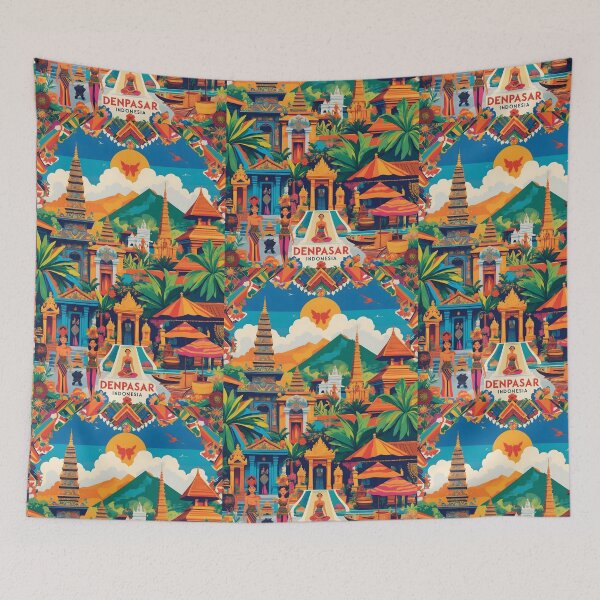Item preview, Denpasar Indonesia Vintage Travel Tourism designed and sold by TravelersGems.
