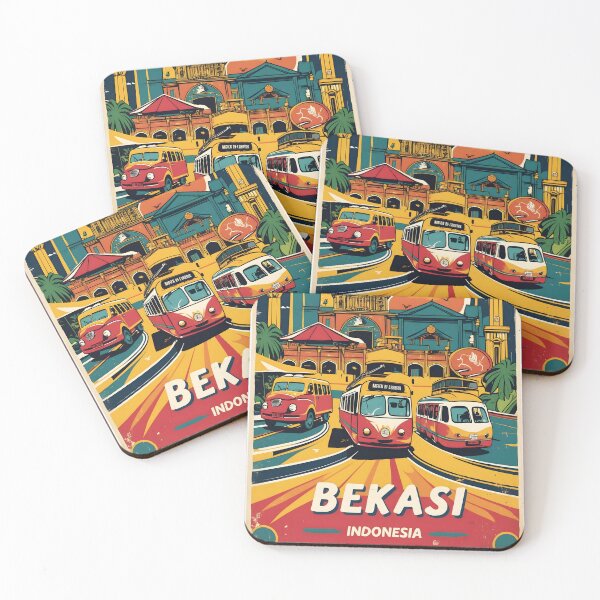 Item preview, Bekasi Indonesia Vintage Travel Tourism designed and sold by TravelersGems.