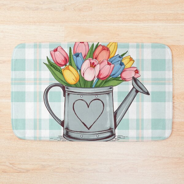 Item preview, Watering Can with Tulips Spring Flowers - Happy Easter 2025 designed and sold by svarupa.
