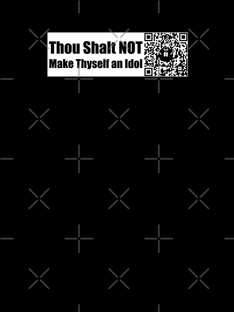 Thumbnail 7 of 7, Oversized T-Shirt, Md - Thou Shalt NOT Make Thyself an Idol - Medium Print designed and sold by Nicos-NovelTs.