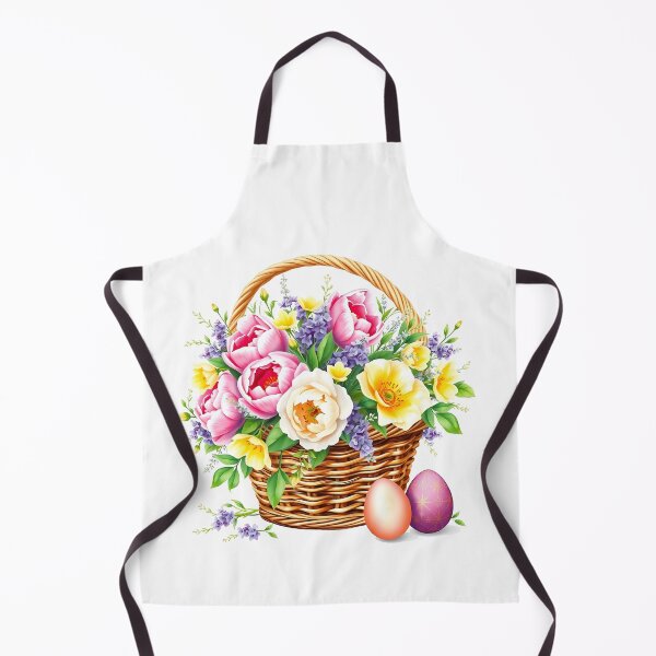 Item preview, Easter Basket with Spring Flowers - Happy Easter 2025 designed and sold by svarupa.