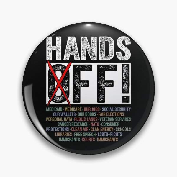 Item preview, Hands Off Protest Vintage Political designed and sold by Vincent-Cloud.