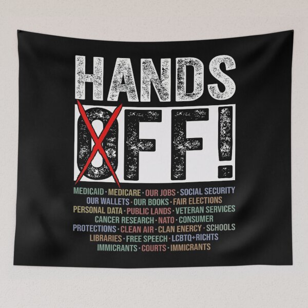 Item preview, Hands Off Protest Vintage Political designed and sold by Vincent-Cloud.