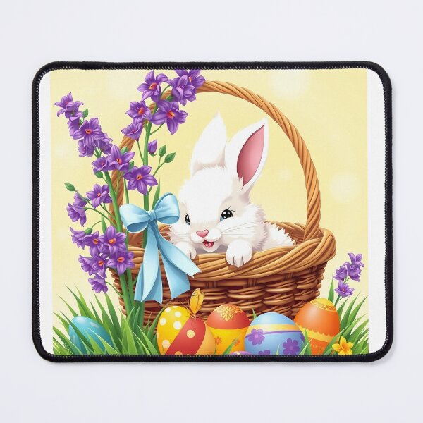 Item preview, Colorful Easter Festive Easter Bunny Spring Flowers designed and sold by svarupa.
