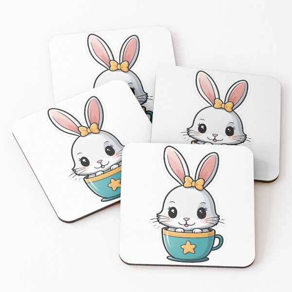 Item preview, Adorable Rabbit in a Cup designed and sold by Jozefin's Studio.
