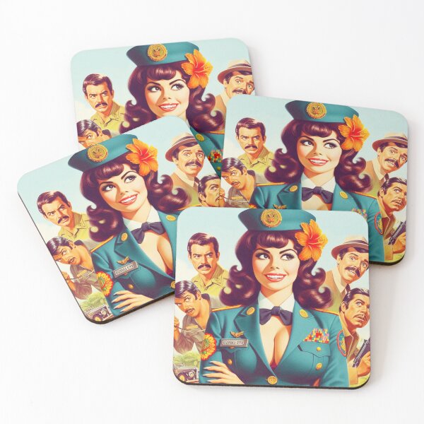 Artikelvorschau, Stewardess Pin-up entworfen und verkauft von PulpVintage.