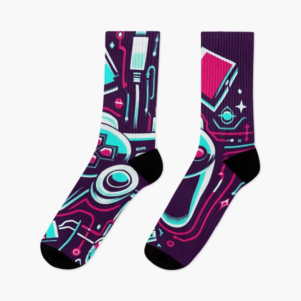 Aperçu de l'œuvre Manette de jeu Neon – Design technologique futuriste créée et vendue par mozizy.