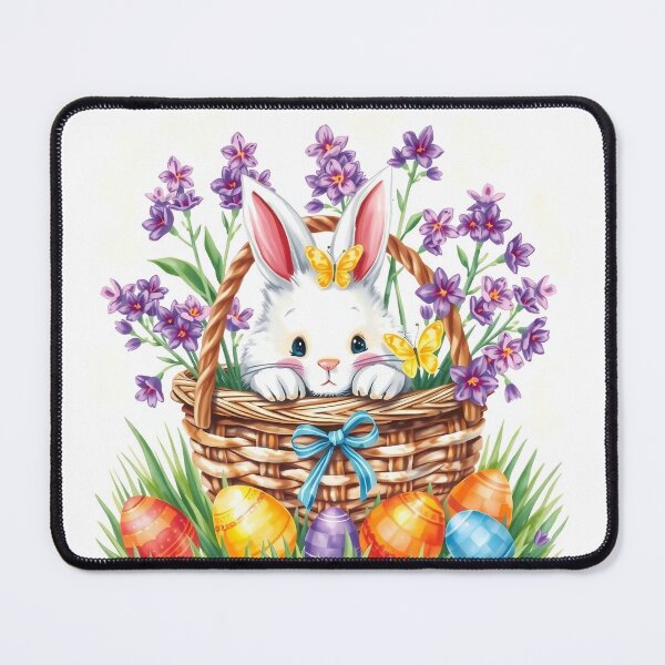 Item preview, Colorful Easter Festive Easter Bunny Spring Flowers designed and sold by svarupa.