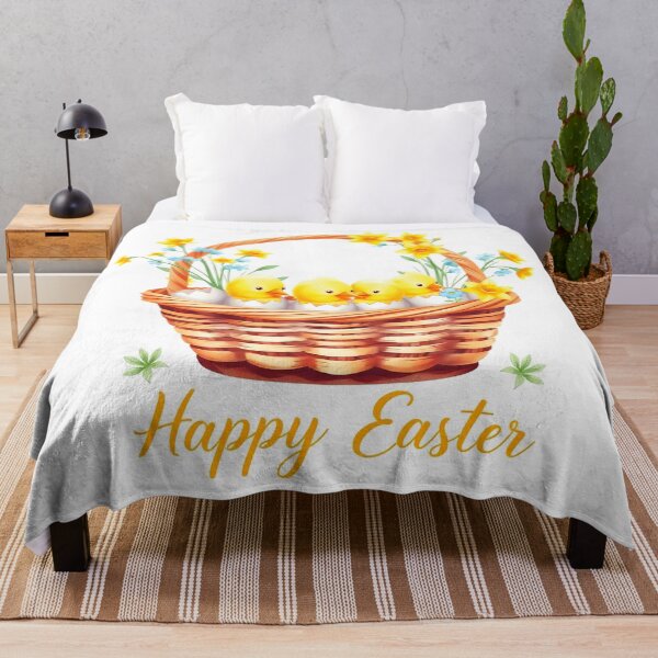 Item preview, Easter Basket with Spring Flowers  designed and sold by svarupa.