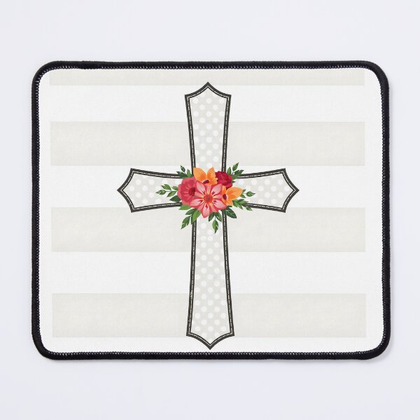 Item preview, Christian cross with Easter Spring Flowers designed and sold by svarupa.