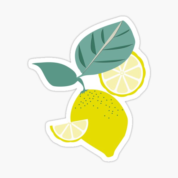 Lemons and Slices Pattern Sticker