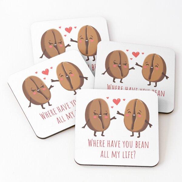 Item preview, Funny Coffee Bean Pun T Shirt and Stickers for Java Enthusiasts and Valentines Lovers  designed and sold by Apotheosis by Irie Meraki.