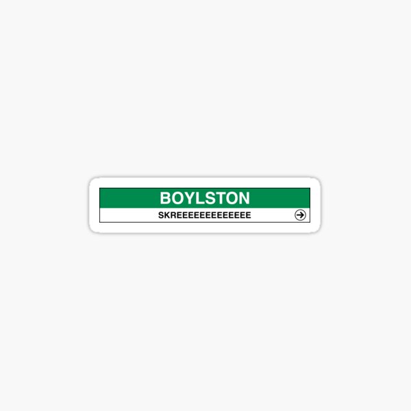 Vista previa del artículo con la obra «Chirrido en la estación de Boylston», diseñado y vendido por kileybates.