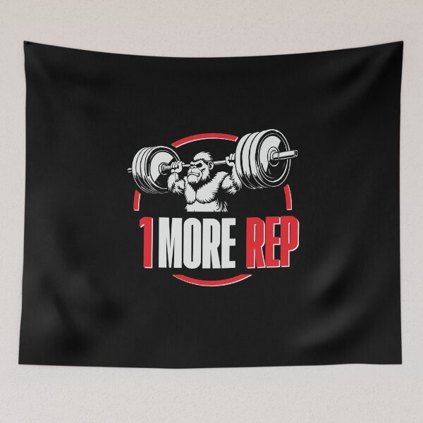 Item preview, One More Rep Fitness Motivational Gym Humor designed and sold by smartrocket.