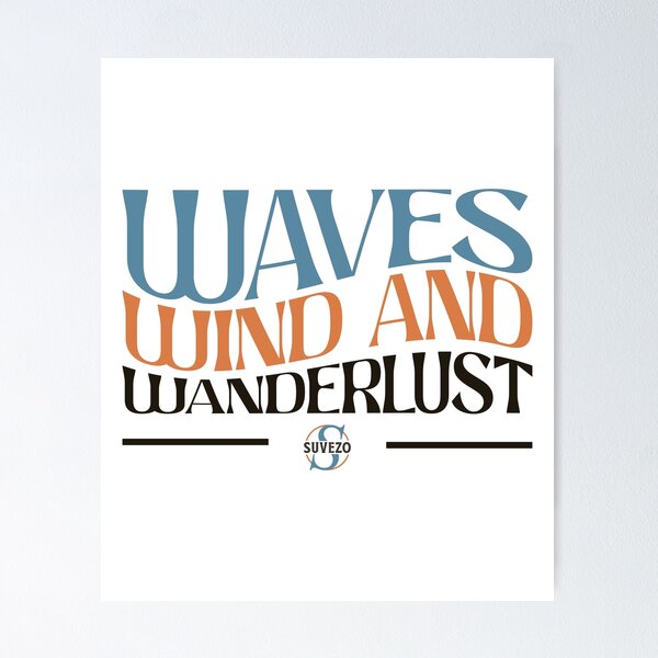 Item preview, Waves, Wind And Wanderlust designed and sold by Suvezo.