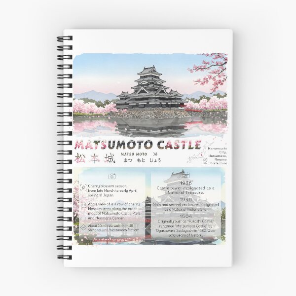 Item preview, View of Matsumoto Castle and about 300 cherry trees bloom designed and sold by OMOMUK47.