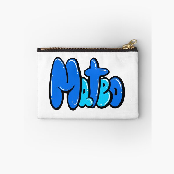Item preview, Mateo name in blue Top 10 best personalized gifts for boys and men named Mateo designed and sold by Artonmytee.