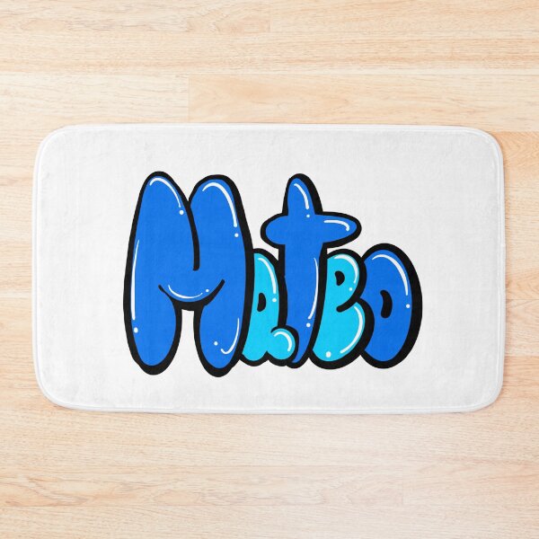 Item preview, Mateo name in blue Top 10 best personalized gifts for boys and men named Mateo designed and sold by Artonmytee.