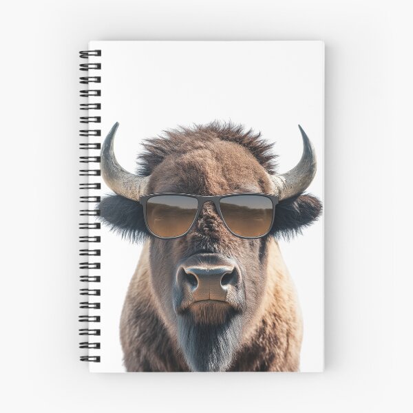 Item preview, Funny cool American Bison wearing sunglasses designed and sold by LazyOwlStore.