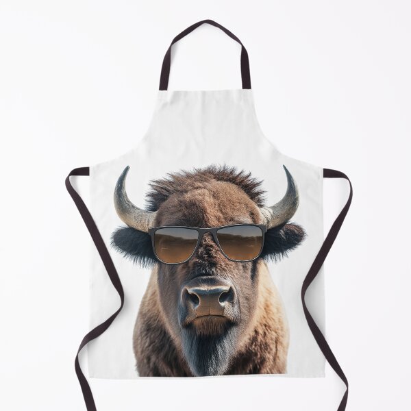 Item preview, Funny cool American Bison wearing sunglasses designed and sold by LazyOwlStore.