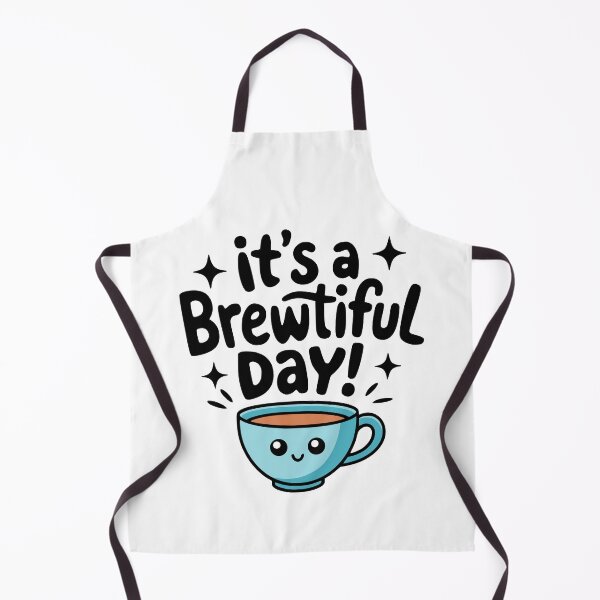 Item preview, It's A  Brewtiful day! Cute Coffee Tea Pun designed and sold by PMCreative.