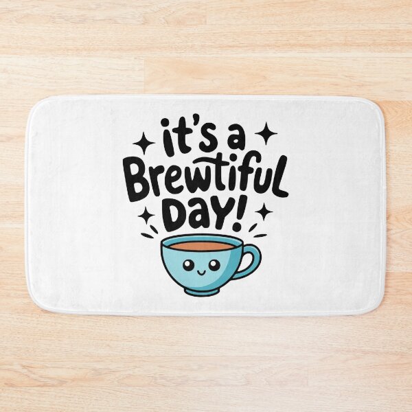 Item preview, It's A  Brewtiful day! Cute Coffee Tea Pun designed and sold by PMCreative.