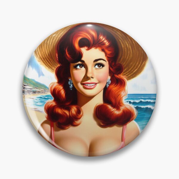 Item preview, Hot Ginger Pin-up designed and sold by PulpVintage.