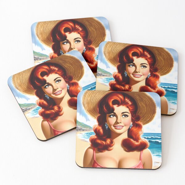 Item preview, Hot Ginger Pin-up designed and sold by PulpVintage.