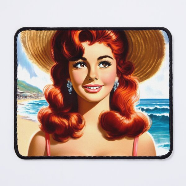 Item preview, Hot Ginger Pin-up designed and sold by PulpVintage.