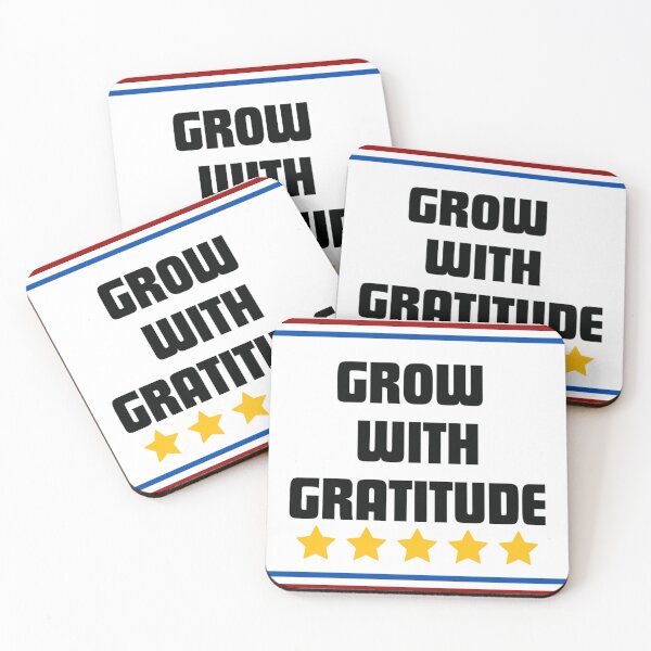 Item preview, GROW WITH GRATITUDE - Motivational/ Inspirational quotes designed and sold by TishCO.