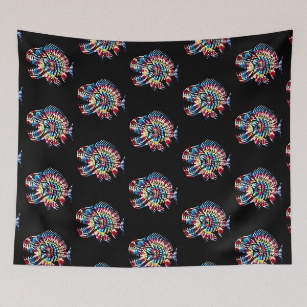 Item preview, Piranha Fish Bones Tie Dye designed and sold by 3rd Eye Perceptions.