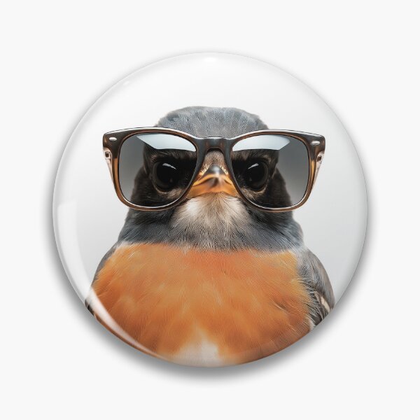 Item preview, Funny cool American Robin wearing sunglasses designed and sold by LazyOwlStore.