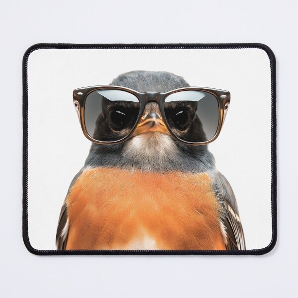 Item preview, Funny cool American Robin wearing sunglasses designed and sold by LazyOwlStore.