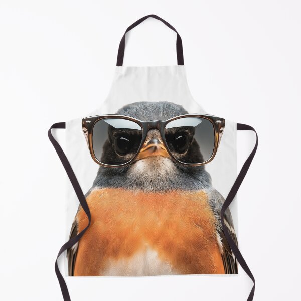 Item preview, Funny cool American Robin wearing sunglasses designed and sold by LazyOwlStore.