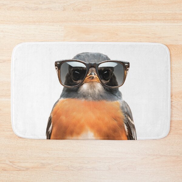 Item preview, Funny cool American Robin wearing sunglasses designed and sold by LazyOwlStore.