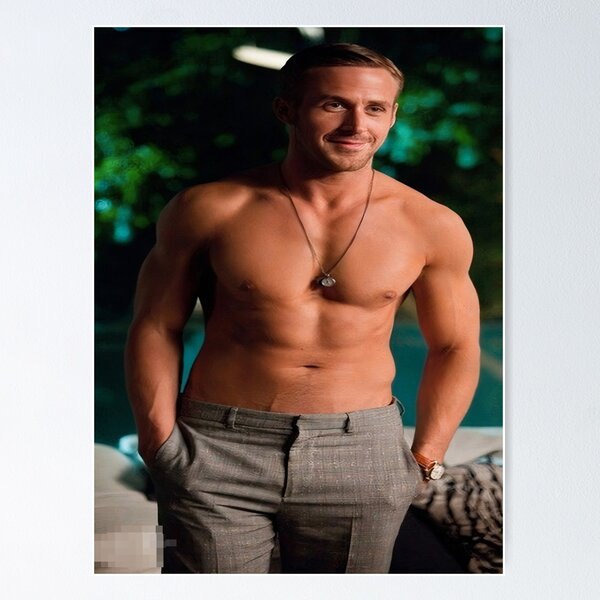 Item preview, Ryan Gosling Shirtless designed and sold by mondy4.