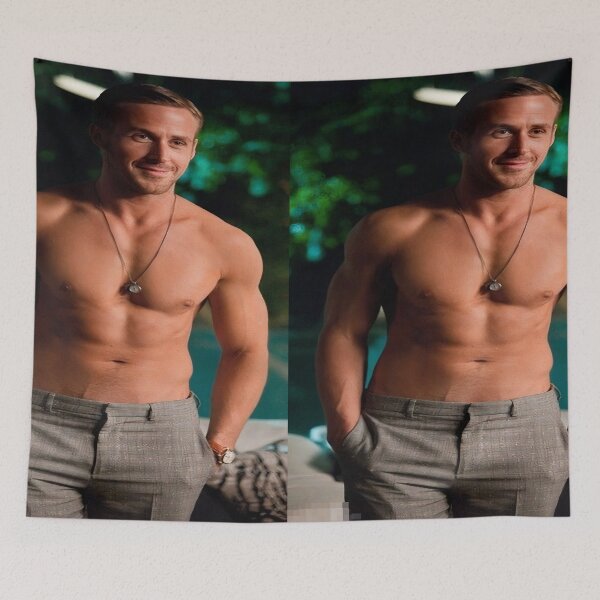 Item preview, Ryan Gosling Shirtless designed and sold by mondy4.