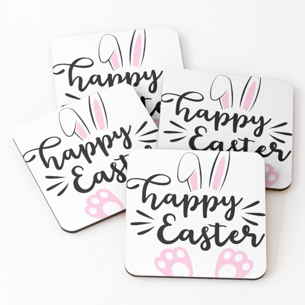 Item preview, Happy Easter - Pink & Black - Seasonal - Fun designed and sold by TishCO.