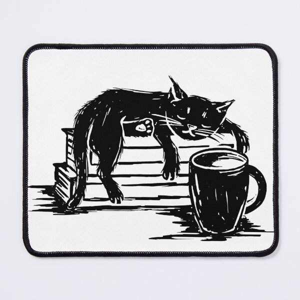 Item preview, Cat And Coffee Cup designed and sold by mermaids001.